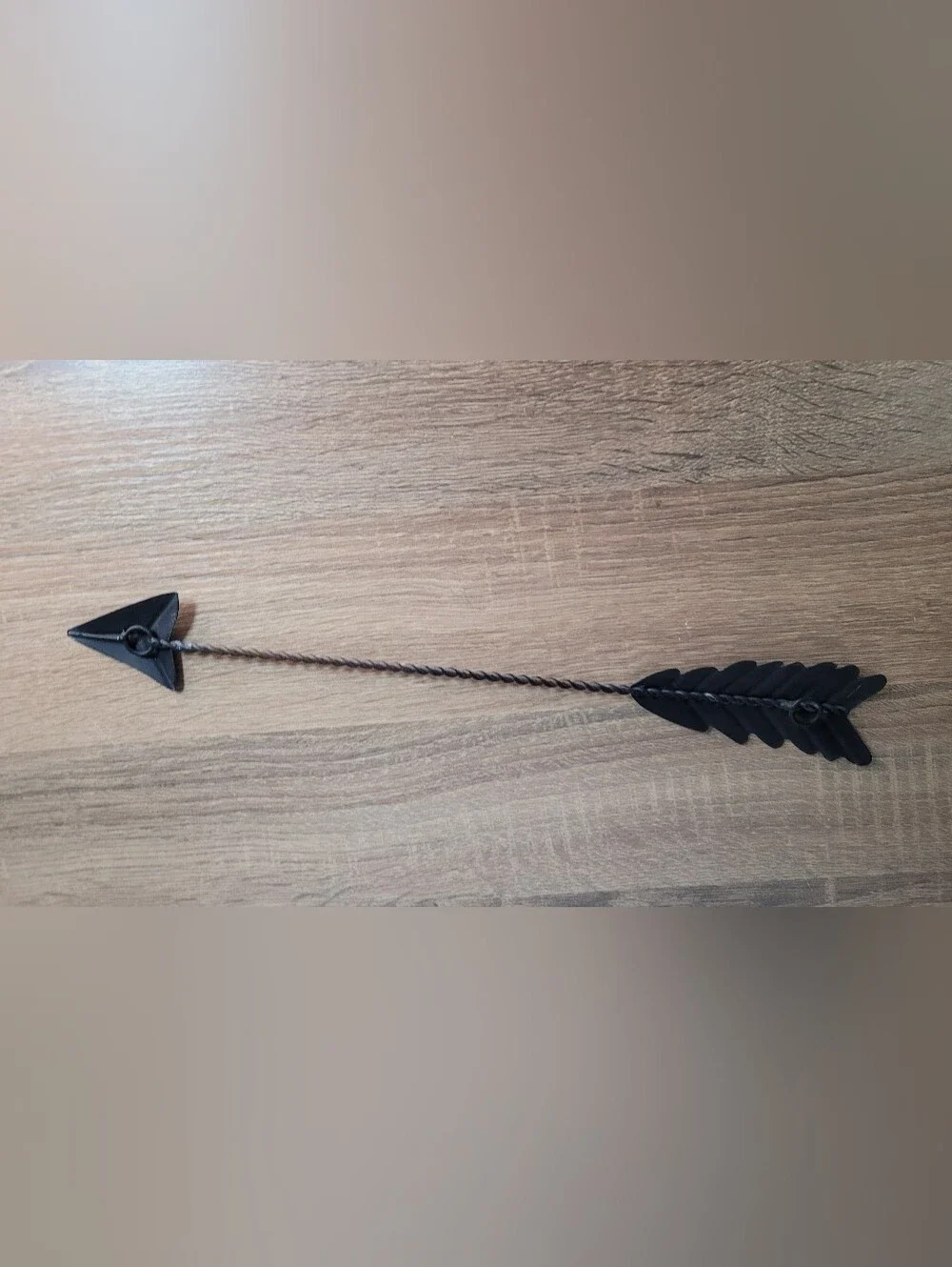 Green Patina Metal Arrow Wall Accent - Rustic Home Wall Decor